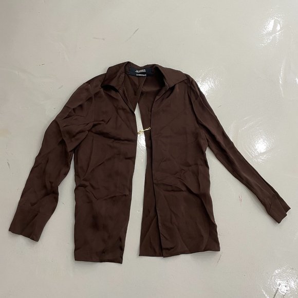 Jacquemus Chain-detailed Satin Shirt - Picture 4 of 6